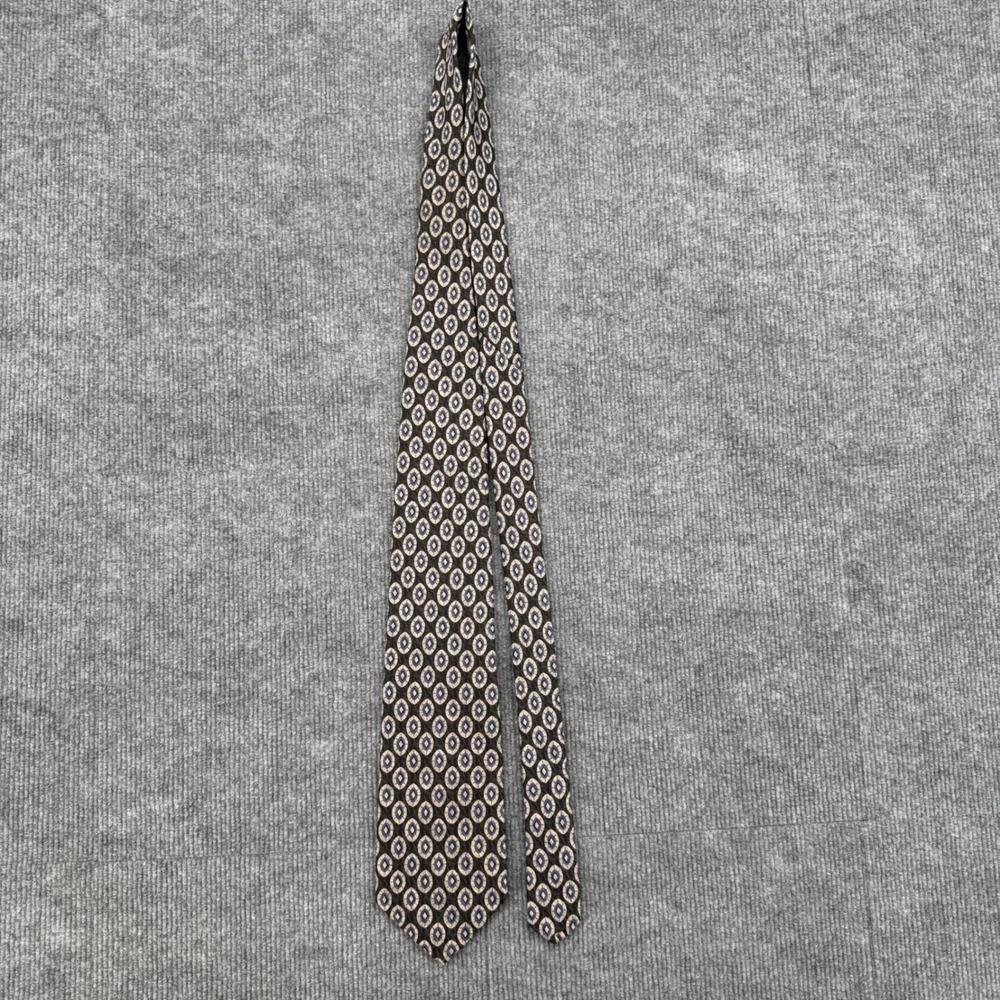 Robert Talbott Best of Class Nordstrom Silk Tie Geometric Medallion Blue Black